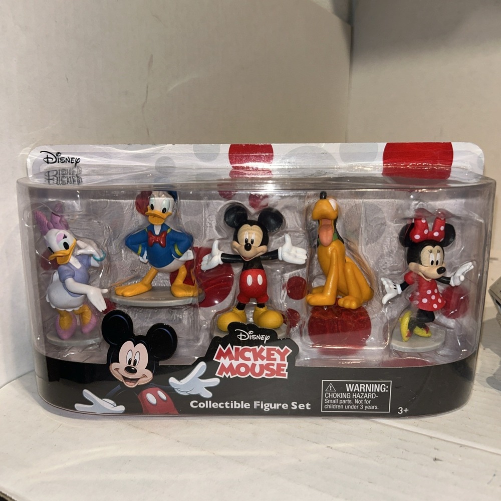 Just‎ Play Disney Mickey Mouse Collectible Figure Set Mickey, Minnie, Daisy, Don